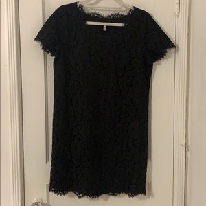 Joie Black Lace Shift Dress